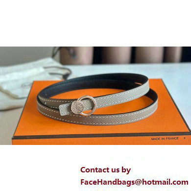 Hermes mini laquee belt buckle & Reversible leather strap 13 mm 15 2023